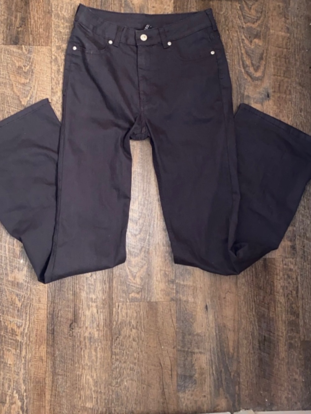 H&M Dark Grey Women’s Flare Jeans Size 8